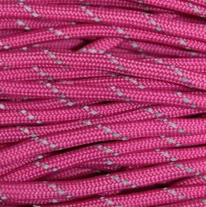 Paracord Pink Deep Brite со светоотражающими вставками