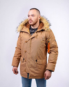Куртка зимняя мужская Apolloget OXFORD CINAMON/CINAMON