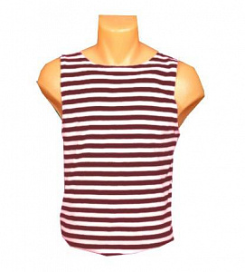 Тельняшка без рукавов краповая