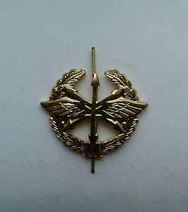 Эмблема петлица Войска связи Тип 1 золотистая