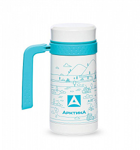 Термос-кружка Арктика 412-500 ситечко 500 мл Белая