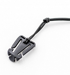 Карабин-пряжка для рюкзака пластик black