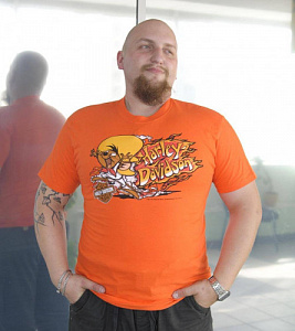 Майка Orange Harley Davidson