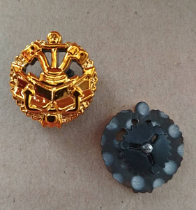 Эмблема петлица Инженерных войск Тип1 п\а золотистая 1шт