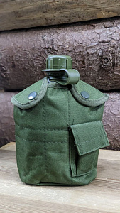 Фляга в чехле на 1Л с кружкой Olive