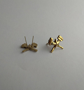 Эмблема петлица Топографическая служба нового образца литая 1шт