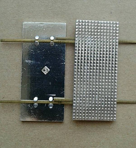 Лычка металлическая 20*45 мм серебристая