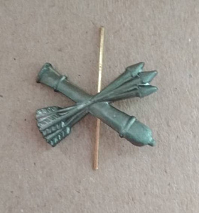 Эмблема-петлица ПВО Тип-3 защитная алюминий