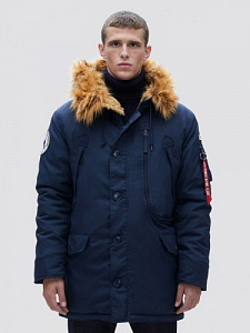 Куртка зимняя Аляска Alpha Industries N-3B ALPINE Parka Navy