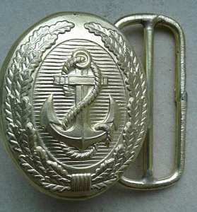 Пряжка ВМФ нового образца на офицерский парадный ремень