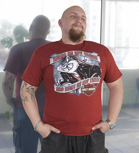 Майка Red Harley Davidson