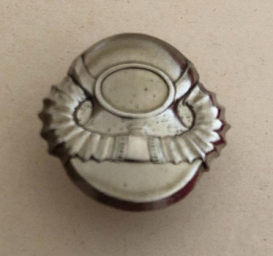 Знак Водолазный шлем один иллюминатор серебристый на винту