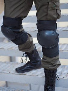 Наколенники + налокотники  BLACKHAWKI (black)