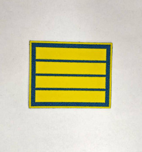 Шеврон 4 курс ( курсовка ) пластизол синяя основа