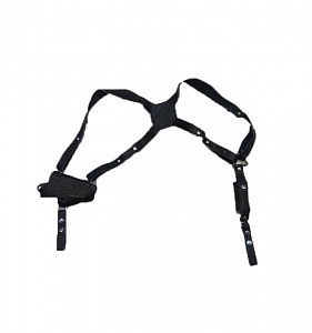 Кобура скрытого ношения ПМ с подсумком под магазин кожаная