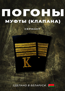 Фальшпогоны курсанта академии МВД РБ. Сержант, вышивка