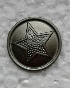 Пуговица 22 мм зелёная