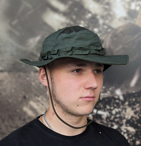 Панама тактическая с сеткой Olive