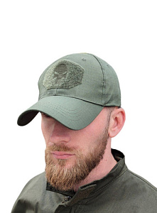 Бейсболка Rip-Stop с вышивкой Punisher Olive