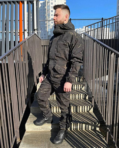 Костюм ГОРКА 5 Rip-Stop с флисовой подкладкой (black multicam)