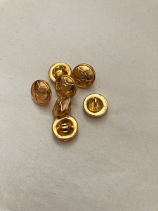 Пуговица 14 мм золотистая СССР