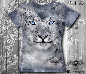 Футболка Krasar варёная барс женская