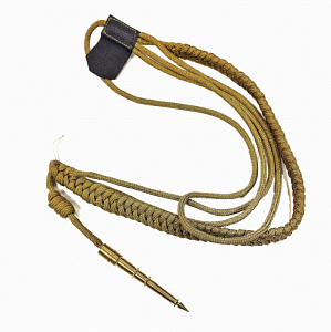 Аксельбант металлизированный с 1 наконечником