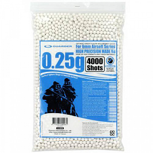 Страйкбольные шары GUARDER 0,25г 4000 шт.