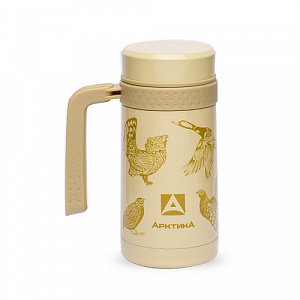Термос-кружка Арктика 412-500 ситечко 500 мл Бежевая