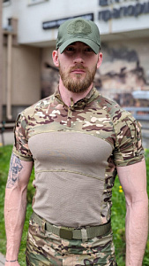 Рубашка тактическая Combat Shirt с коротким рукавом Multicam