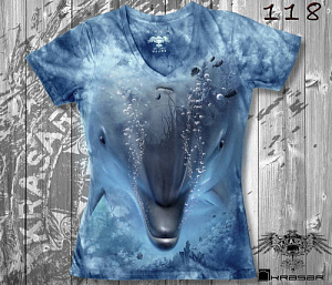 Футболка Krasar варёная дельфин женская