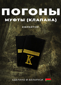 Фальшпогоны курсанта академии МВД РБ. Ефрейтор, вышивка