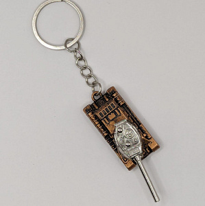 Брелок танк бронза