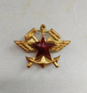 Эмблема-петлица ЖДВ СССР ранний тип