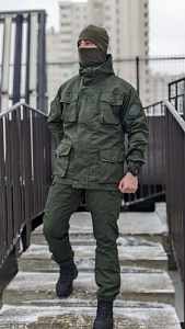 Горка 8 (-5) с отстёгивающейся флисовой подстёжкой Olive