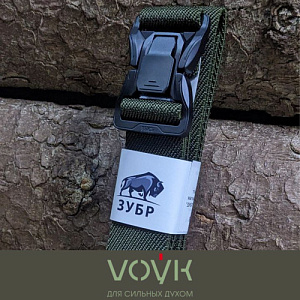 Ремень тактический VOЎK с быстрой пряжкой-кнопкой Olive