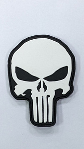 Патч Punisher White