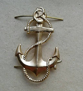 Значок Якорь 43 мм