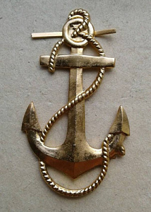 Значок Якорь 60 мм