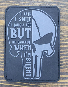 Патч Punisher silent Grey