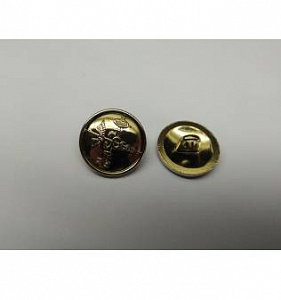 Пуговица таможенная «Кадуцей» д. 22 мм литая
