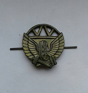 Эмблема петлица ЖДВ зелёный 1шт