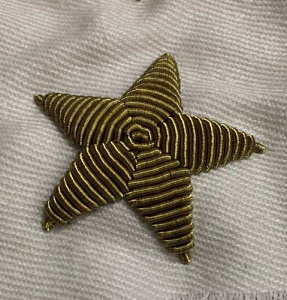 Звезда вышитая канитель СССР