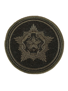 Шеврон Министерство обороны (МО РБ) на боевую форму оливковый одноцветный вышитый на липучке