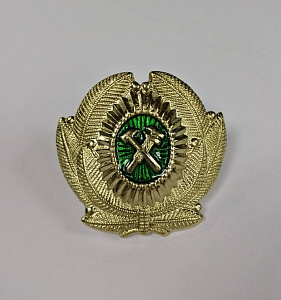 Кокарда ЖД с обрамлением литая