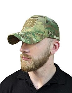 Бейсболка 5.11 logo Rip-Stop Multicam