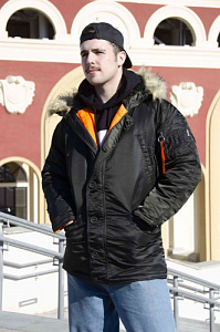 Куртка зимняя мужская Apolloget HUSKY BELUGA/ORANGE