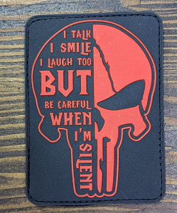 Патч Punisher silent Red