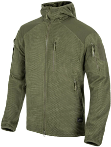Худи флисовое Helikon-Tex Alpha Hoodie Jacket Olive Green