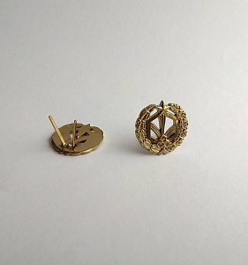 Эмблема петлица Войска РХБЗ литая 1 шт